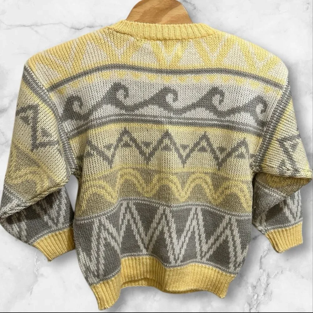 Vintage Together Sweater‎ Womens Large Colorful Knit Sweater